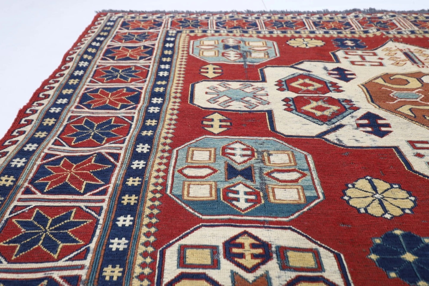 175 x 234 cm | Kilim Afghan Tribal Hand Knotted Veg Dye Wool Carpet