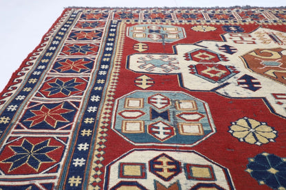 175 x 234 cm | Kilim Afghan Tribal Hand Knotted Veg Dye Wool Carpet