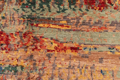 128 x 179 cm | Abstract Afghan Tribal Hand Knotted Veg Dye Wool carpet