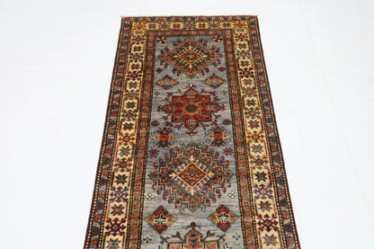 82 x 271 cm | Kazak Afghan Tribal Hand Knotted Wool Runner