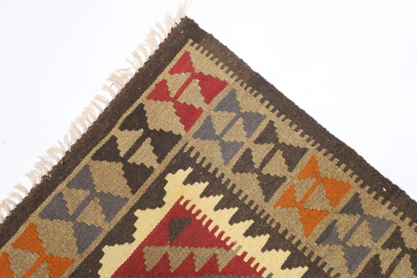 157 x 250 cm | Flat Weave Afghan Tribal Hand Knotted Veg Dye Wool Carpet