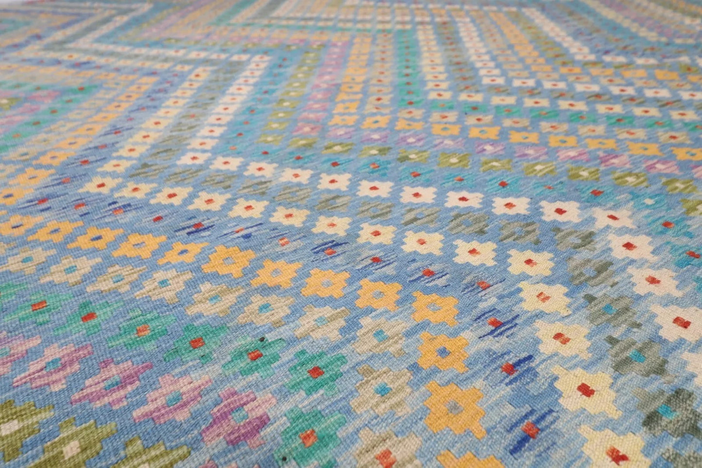 318 x 416 cm | Flat Weaved Afghan Tribal Hand Knotted Kilim