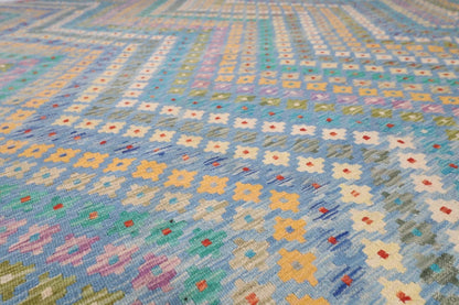 318 x 416 cm | Flat Weaved Afghan Tribal Hand Knotted Kilim