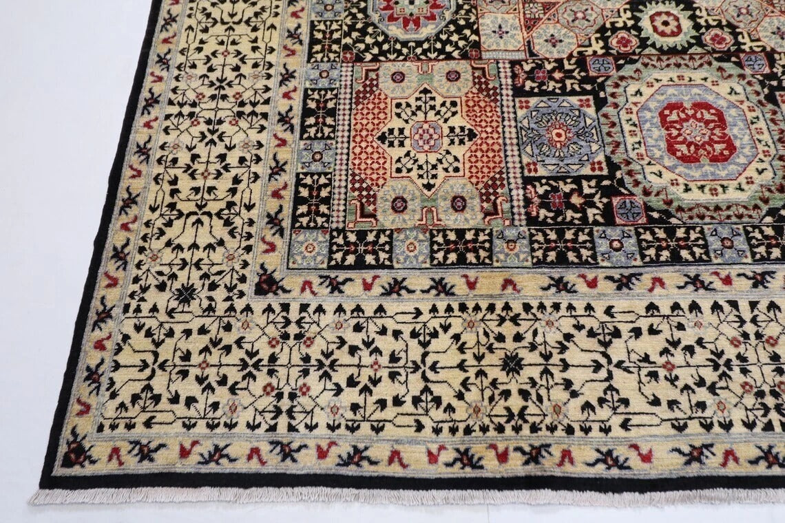276 x 371 cm | Mamluk Afghan Hand Knotted Carpet