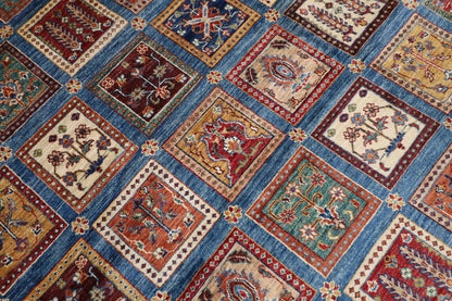 400 x 560 cm | Bakhtiari Large Size Area Rug Afghan Hand Knotted Carpet Blue Color Rug