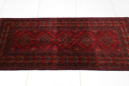79 x 195 cm | Khal Mohammadi Afghan Tribal Hand Knotted Wool Runner