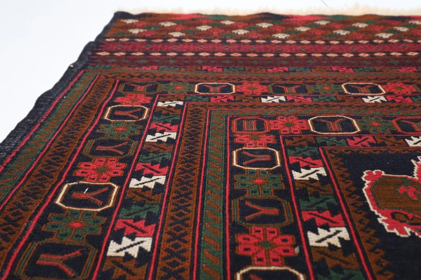 118 x 190 cm | Flat Weave Afghan Tribal Hand Knotted Veg Dye Wool carpet