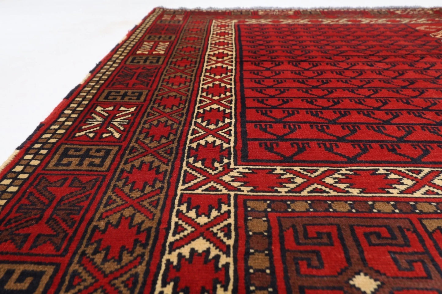 202 x 290 cm | Maranoce Afghan Tribal Hand Knotted Carpet
