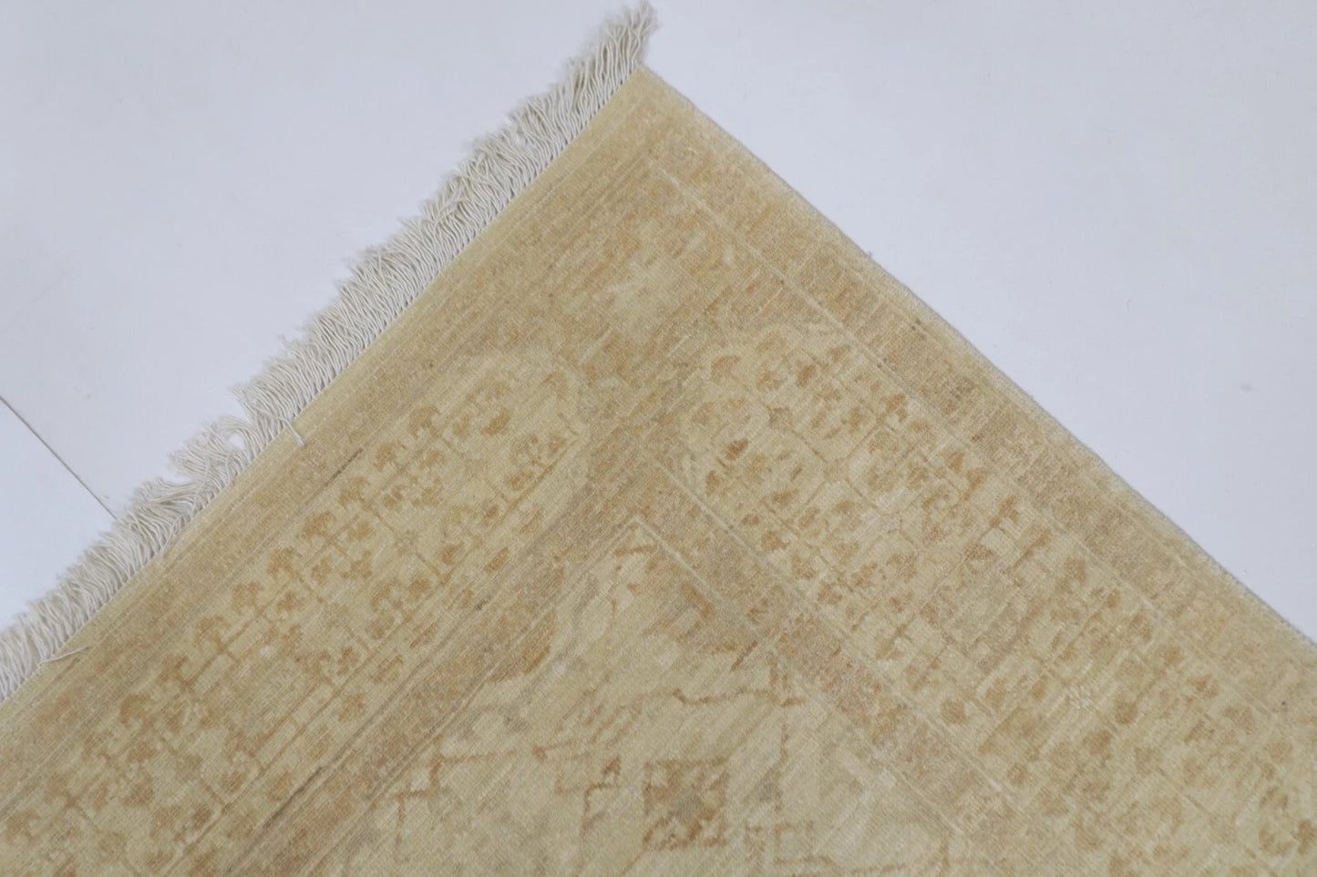 156 x 209 cm | Fine Afghan Tribal Hand Knotted Veg Dye Wool Carpet Low Pile