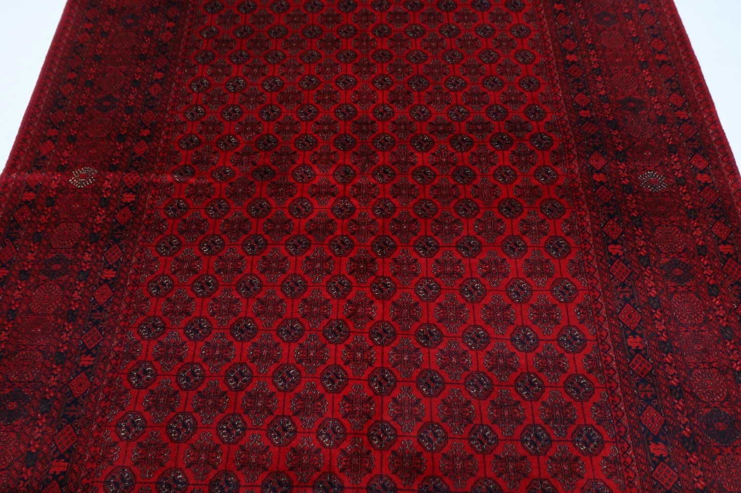 200 x 298 cm | Bokhara Afghan Tribal Hand Knotted Carpet