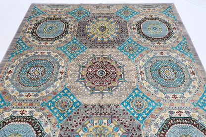 203 x 306 cm | Mamluk Afghan Tribal Hand Knotted Carpet