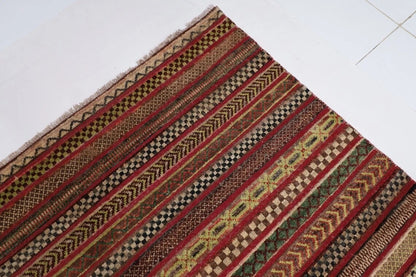 198 x 295 cm | Gabbeh Afghan Tribal Hand Knotted Carpet