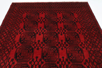 213 x 291 cm | Akja Bokhara Afghan Tribal Hand Knotted Carpet