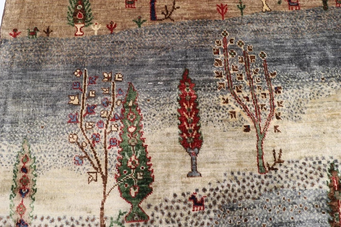 242 x 300 cm | Landscape Afghan Tribal Hand Knotted Carpet