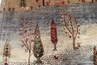 242 x 300 cm | Landscape Afghan Tribal Hand Knotted Carpet