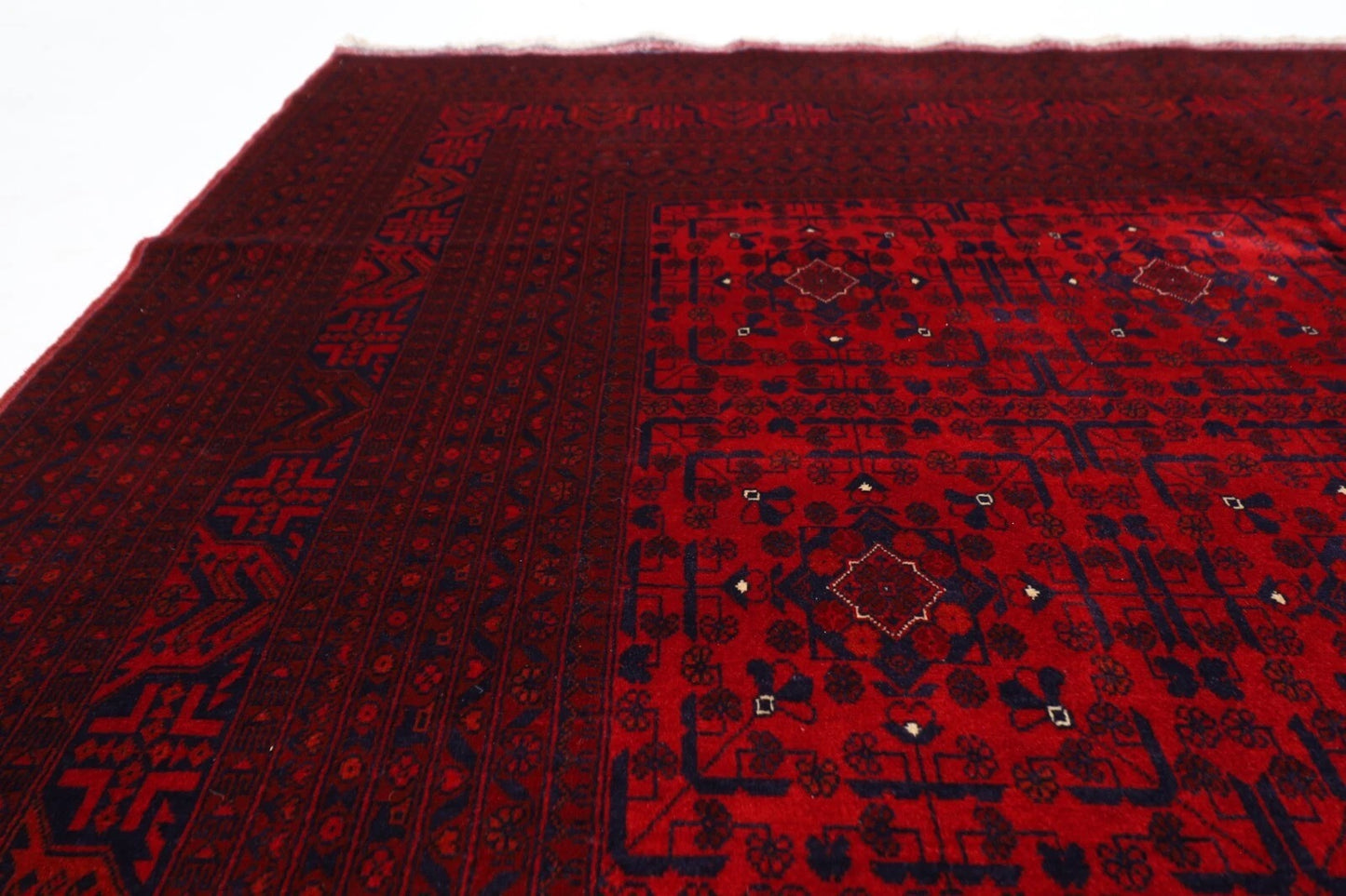 200 x 290 cm | Belgic Afghan Tribal Hand Knotted Carpet