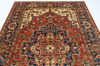 200 x 299 cm | Serapi Afghan Tribal Hand Knotted Carpet