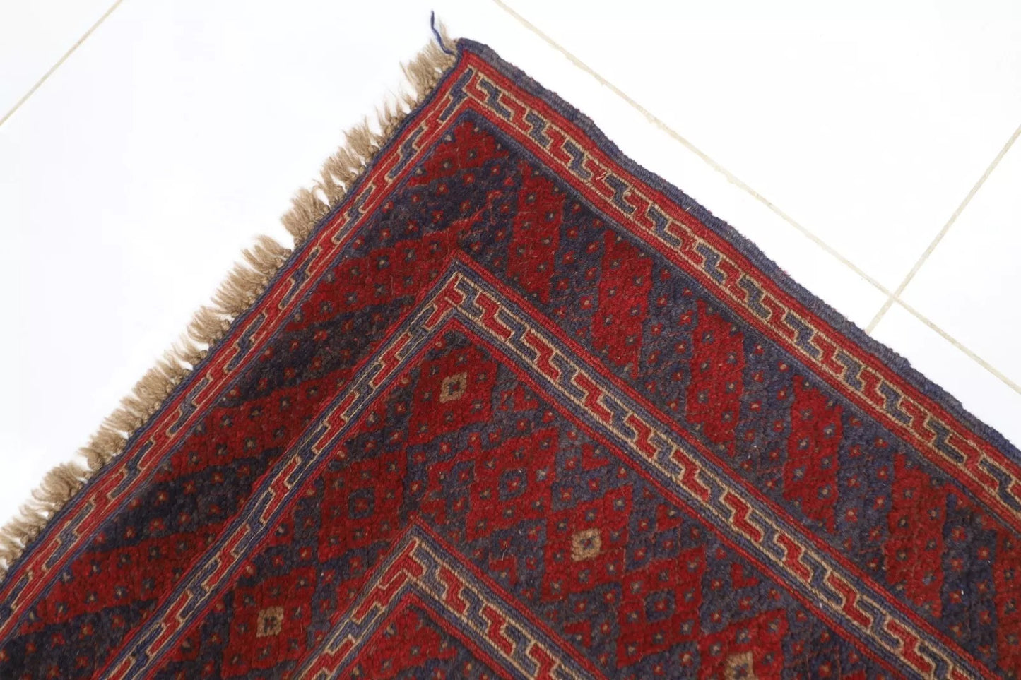 155 x 171 cm | Accent Afghan Tribal Hand Knotted Veg Dye Wool Carpet