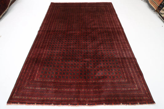 200 x 292 cm | Fine Mori Bokhara Afghan Tribal Hand Knotted Carpet