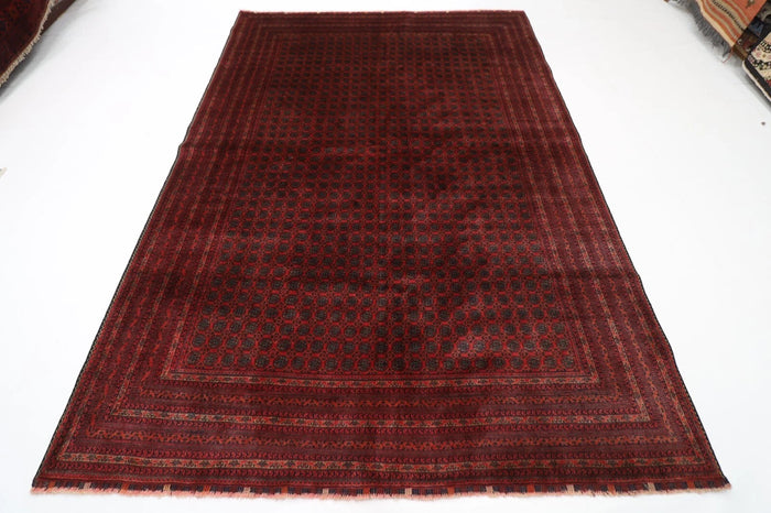 200 x 292 cm | Fine Mori Bokhara Afghan Tribal Hand Knotted Carpet