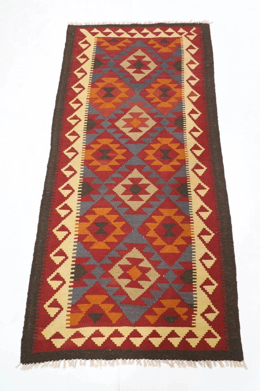97 x 197 cm | Kilim Afghan Tribal Hand Knotted Wool Runner