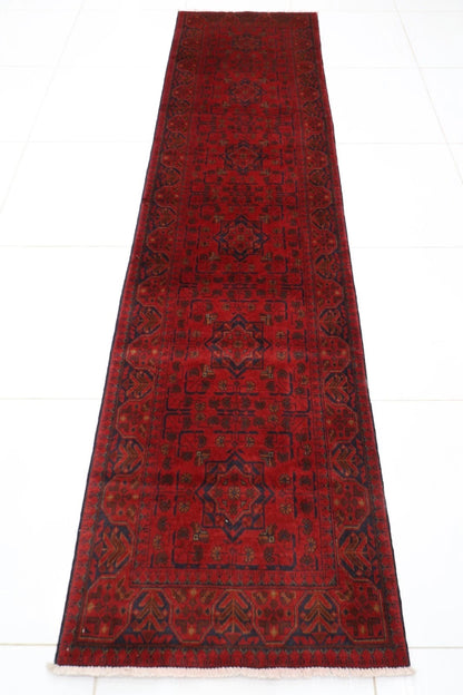 78 x 303 cm | Khal Mohammadi Afghan Tribal Hand Knotted Wool Runner