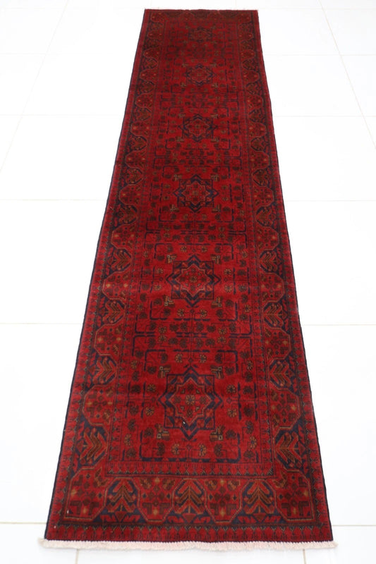 78 x 303 cm | Khal Mohammadi Afghan Tribal Hand Knotted Wool Runner