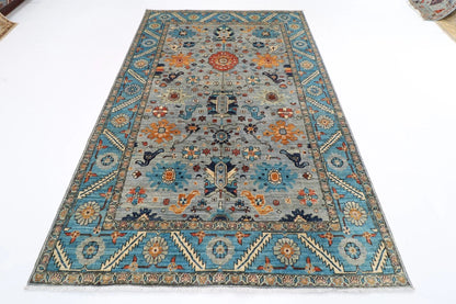 185 x 276 cm |  Bidjar Gray Afghan Tribal Hand Knotted Veg Dye Wool carpet