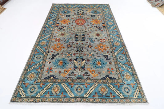 185 x 276 cm |  Bidjar Gray Afghan Tribal Hand Knotted Veg Dye Wool carpet