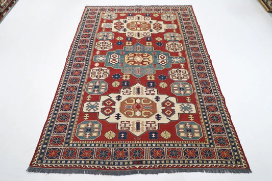 175 x 234 cm | Kilim Afghan Tribal Hand Knotted Veg Dye Wool Carpet