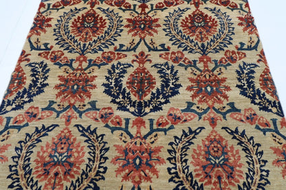 168 x 242 cm | Afghan Tribal Hand Knotted Veg Dye Wool Carpet