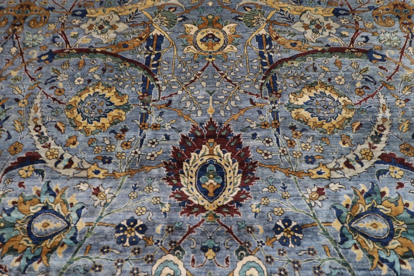 270 x 367 cm | Sickle Leaf Afghan Tribal Hand Knotted Carpet