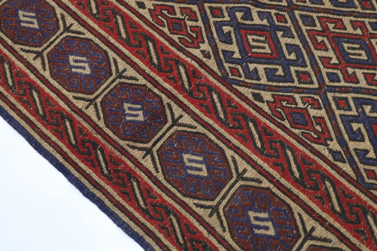 200 x 270 cm | Flat Weaved Kilim Afghan Tribal Hand Knotted Carpet