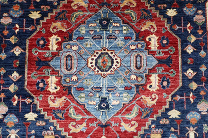 202 x 294 cm | Serapi Afghan Tribal Hand Knotted Carpet