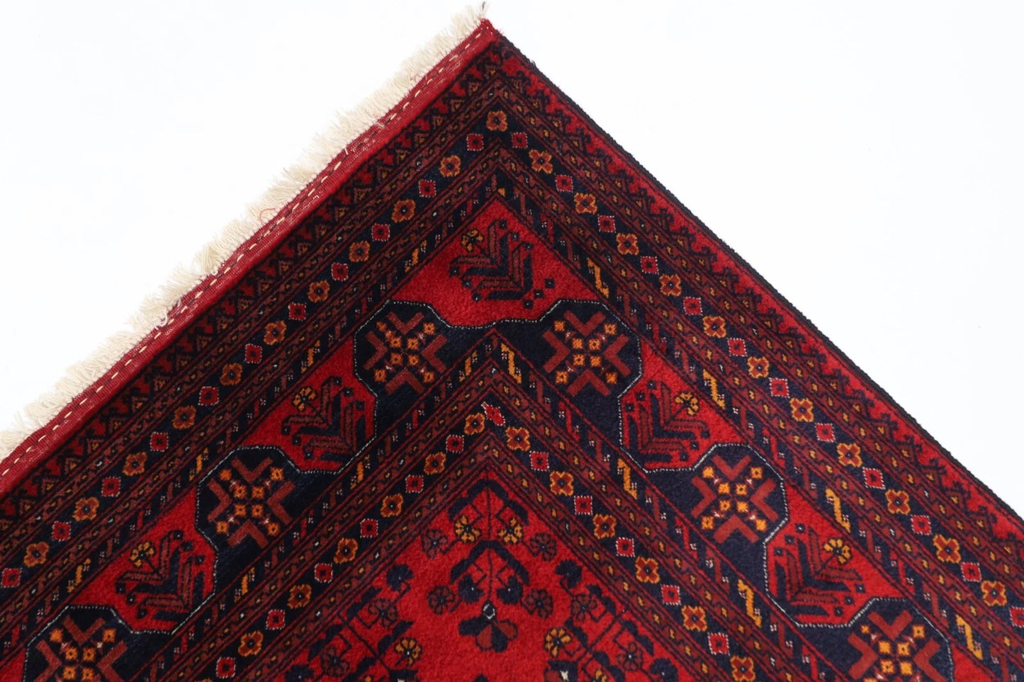 130 x 196 cm | Belgic Afghan Tribal Hand Knotted Veg Dye Wool carpet