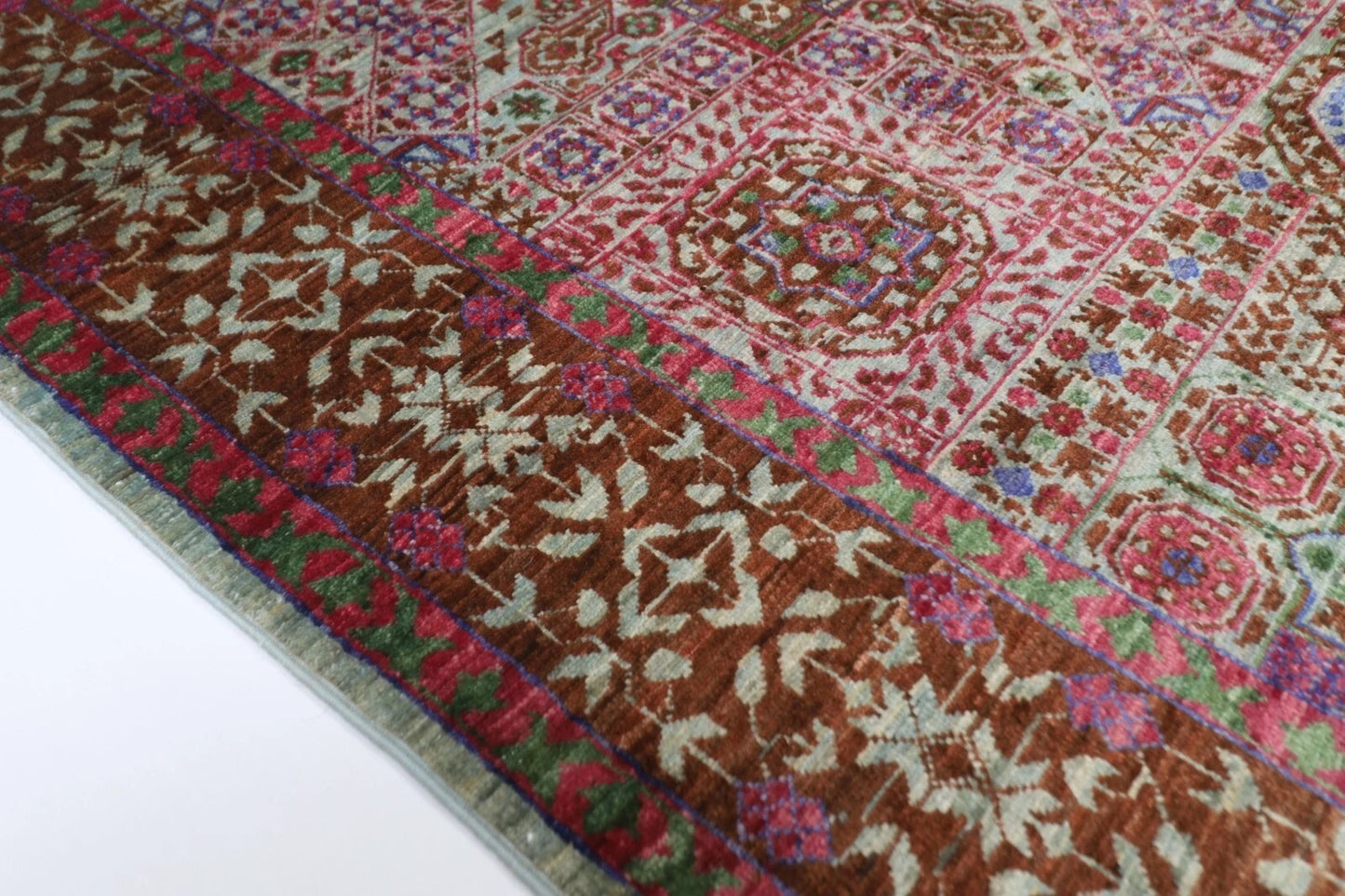 129 x 183 cm | Mamluk Afghan Tribal Hand Knotted Veg Dye Wool carpet