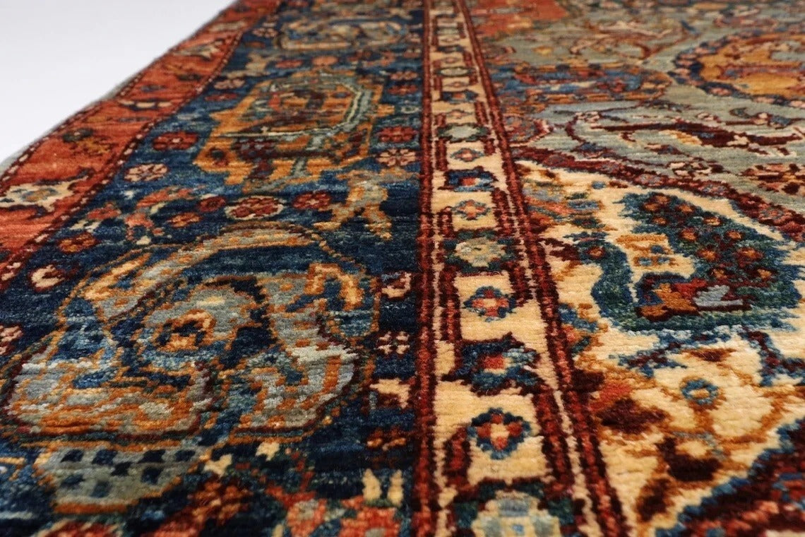 149 x 204 cm | Kerman Afghan Tribal Hand Knotted Veg Dye Wool Carpet