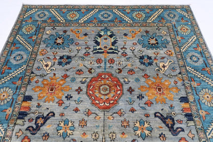 185 x 276 cm |  Bidjar Gray Afghan Tribal Hand Knotted Veg Dye Wool carpet
