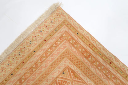 136 x 180 cm | Accent Afghan Tribal Hand Knotted Veg Dye Wool Carpet
