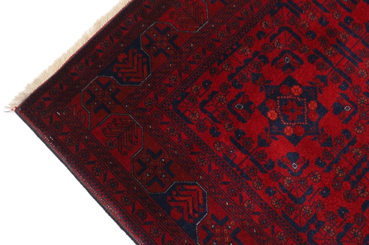 154 x 196 cm | Belgic Tribal Hand Knotted Wool Carpet