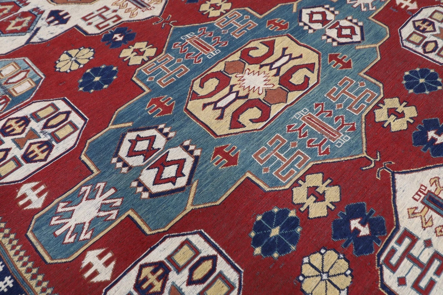 175 x 234 cm | Kilim Afghan Tribal Hand Knotted Veg Dye Wool Carpet