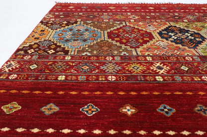 208 x 314 cm | Mamluk Afghan Tribal Hand Knotted Carpet