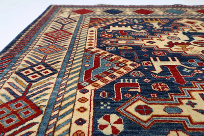 160 x 212 cm | Fine Afghan Tribal Hand Knotted Veg Dye Wool Carpet
