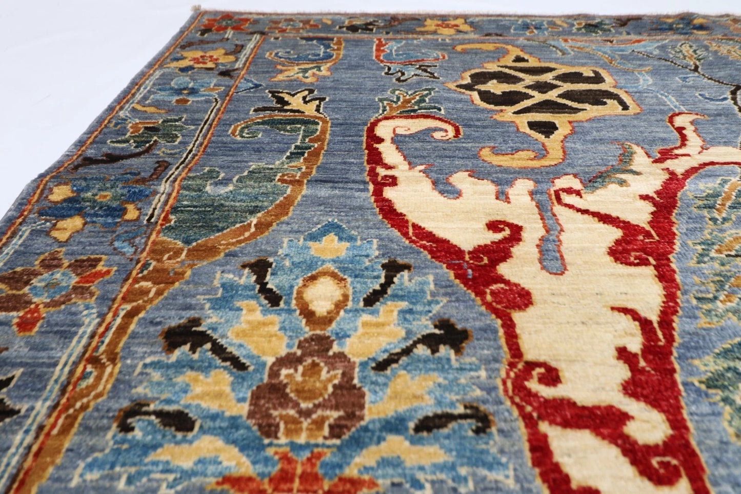186 x 274 cm | Bidjar Gray Afghan Tribal Hand Knotted Veg Dye Wool carpet