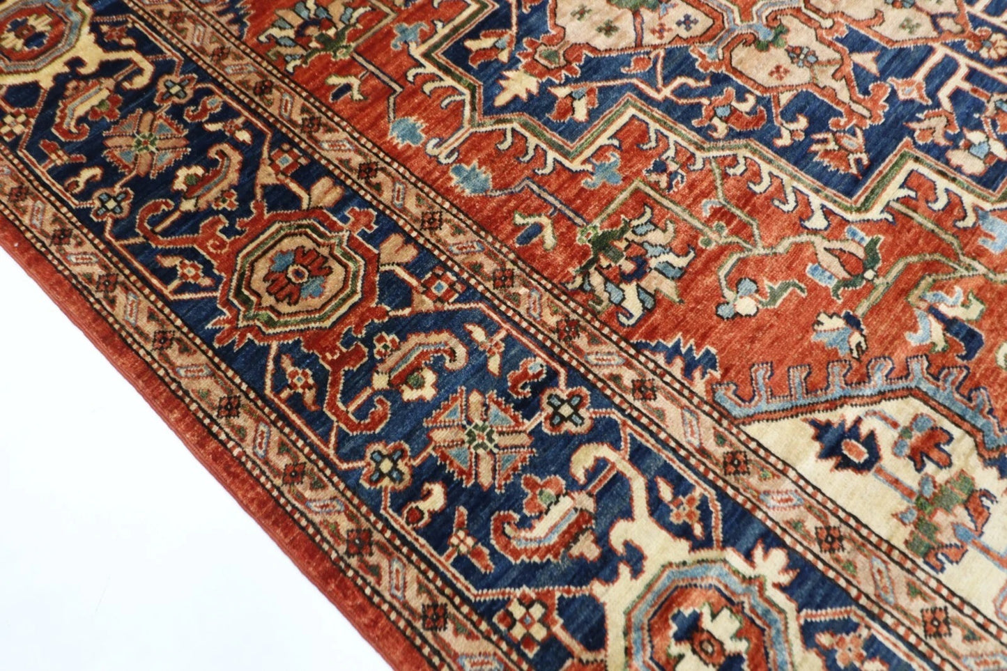 200 x 299 cm | Serapi Afghan Tribal Hand Knotted Carpet