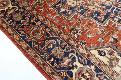 200 x 299 cm | Serapi Afghan Tribal Hand Knotted Carpet