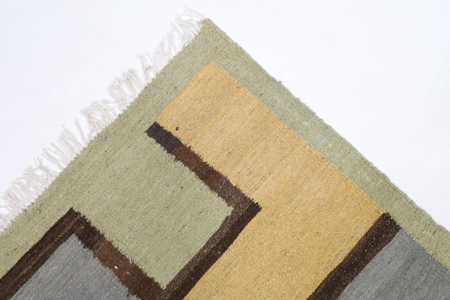 153 x 205 cm | Flat Weave Afghan Tribal Hand Knotted Veg Dye Wool Kilim