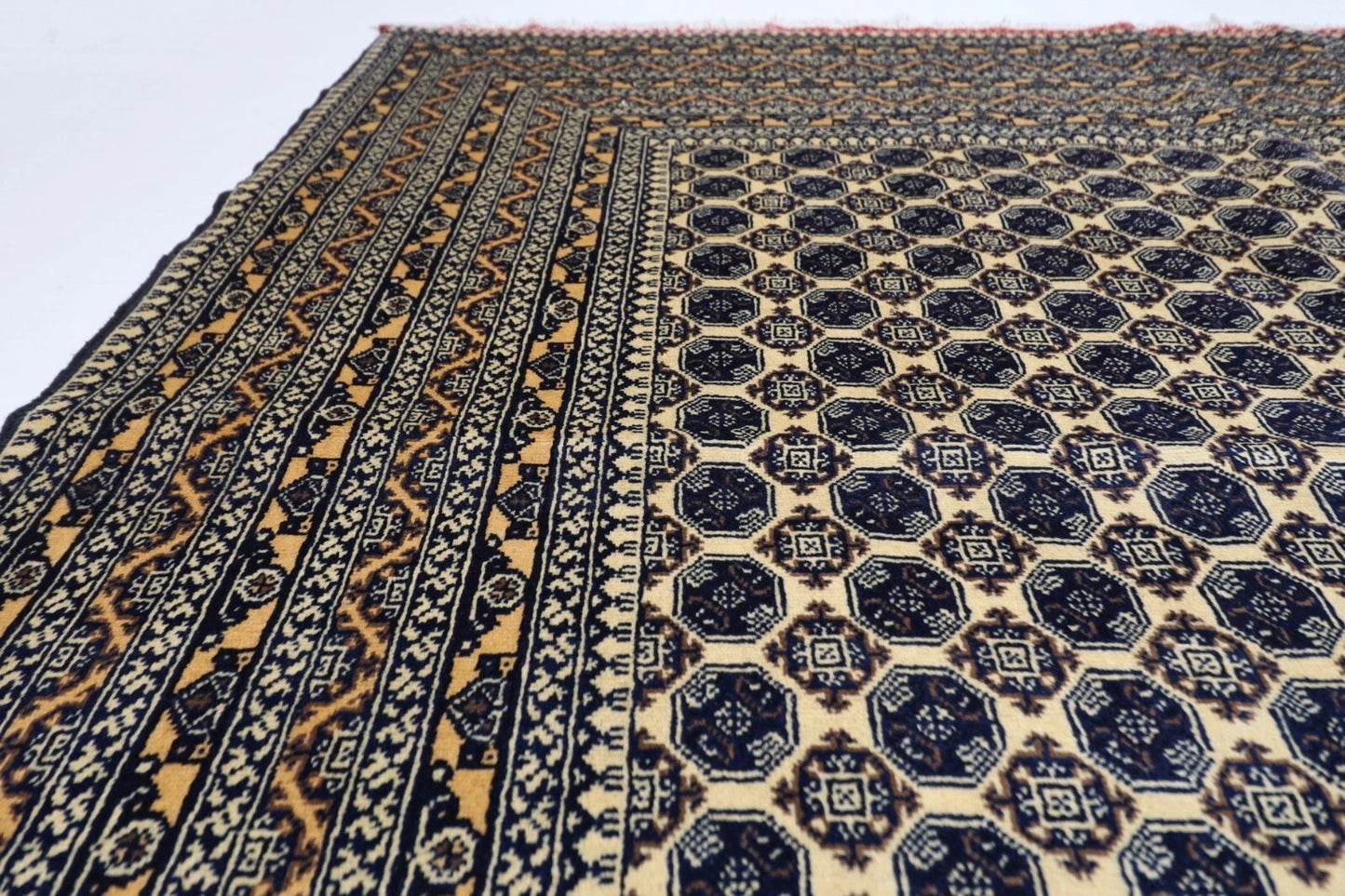 196 x 300 cm | Bokhara Afghan Tribal Hand Knotted Carpet