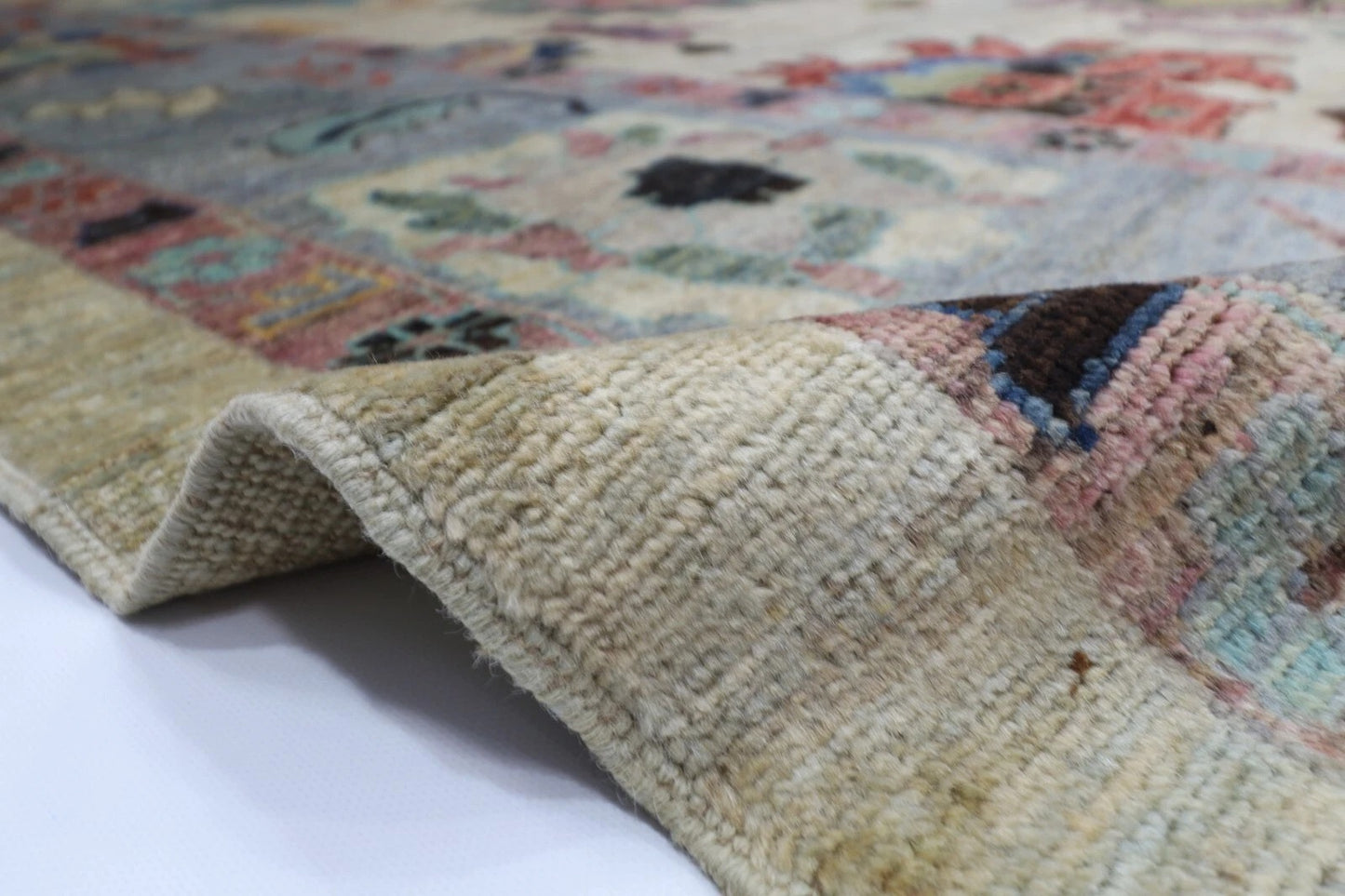 277 x 360 cm | Oushak Afghan Tribal Hand Knotted Carpet