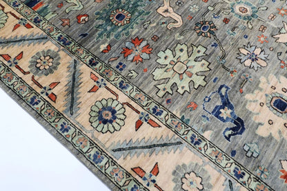 183 x 275 cm |  Bidjar Gray Afghan Tribal Hand Knotted Veg Dye Wool carpet
